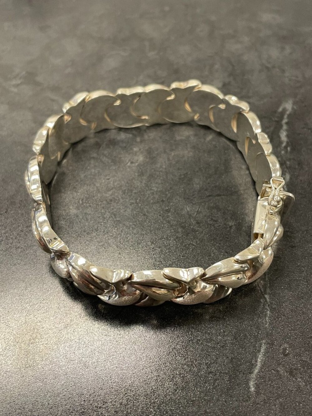 Sterling Silver Tulip Style Bracelet